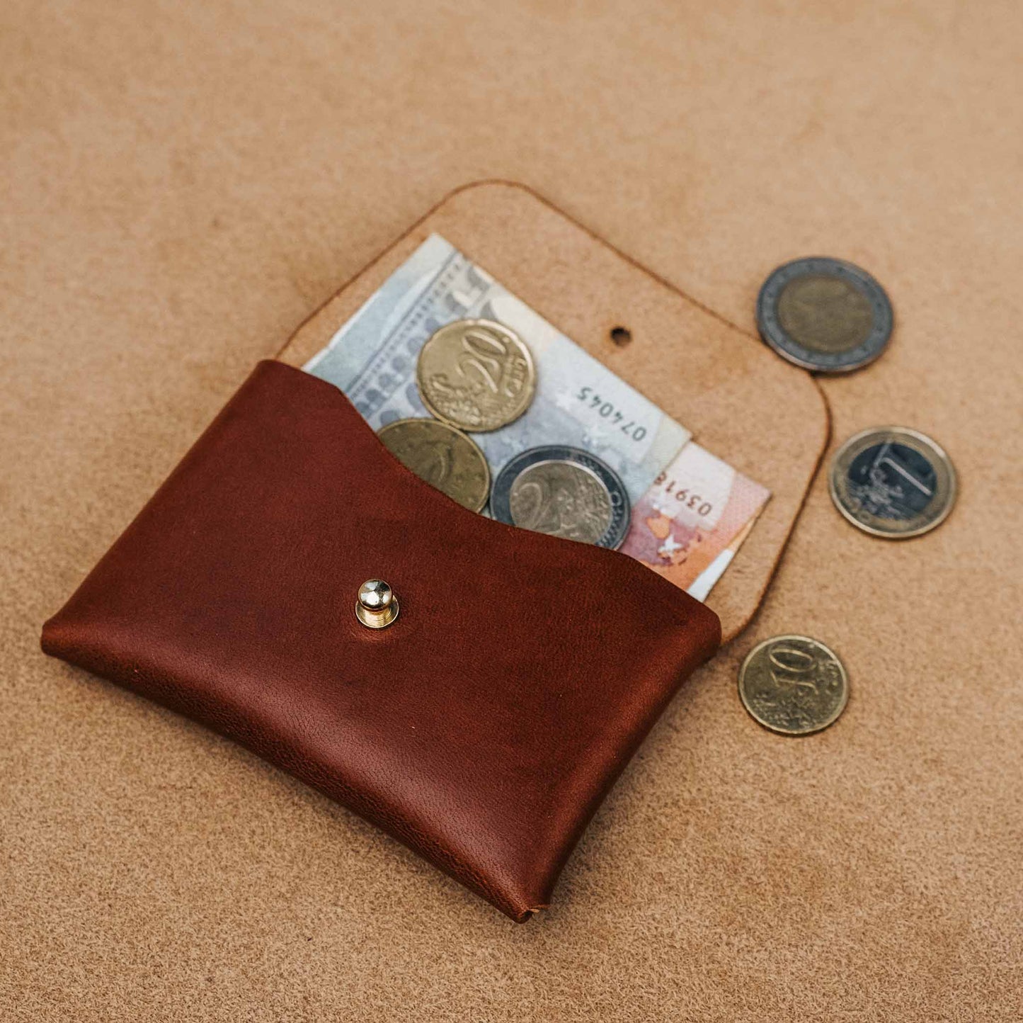 Nahkainen pikkulompakko